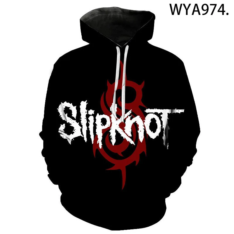 Модные крутые толстовки Slipknot с 3D принтом топы в стиле Харадзюку пуловер для
