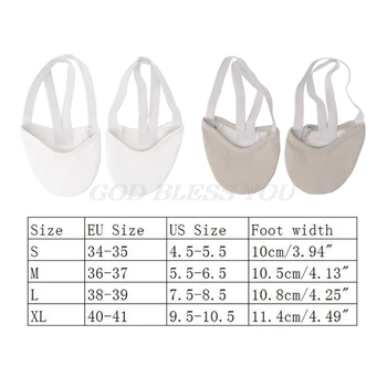 

New 1 Pair Rhythmic Gymnastics Shoes Half Faux Leather Sole Ballet Pointe Elastic Dance Shoes Art Gym Accessories