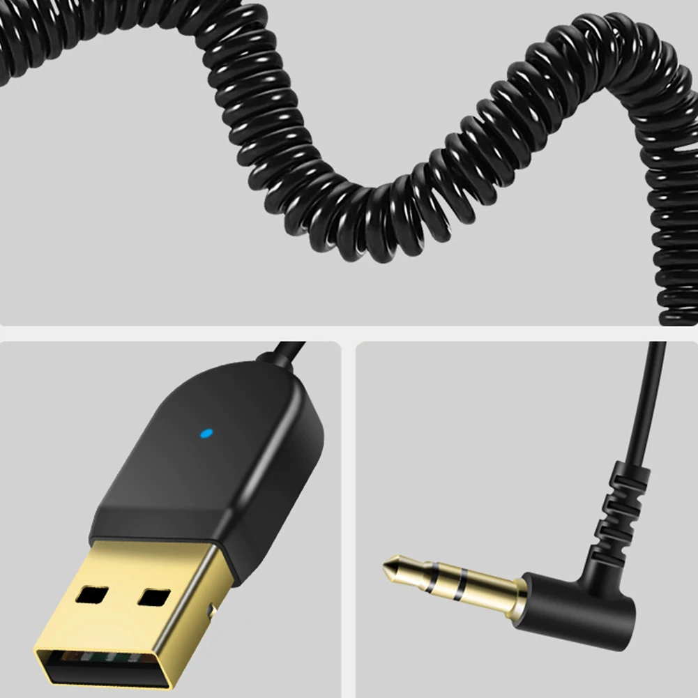 Динамик беспроводной USB адаптер 3,5 мм разъем Aux ABS музыкальный передатчик автомобильные аксессуары Громкая связь ключ Bluetooth аудио приемник