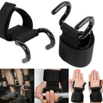 

1 Pair Strong Hook Grips Straps Train To The Next Level Weight Lifting Strength Training YA88