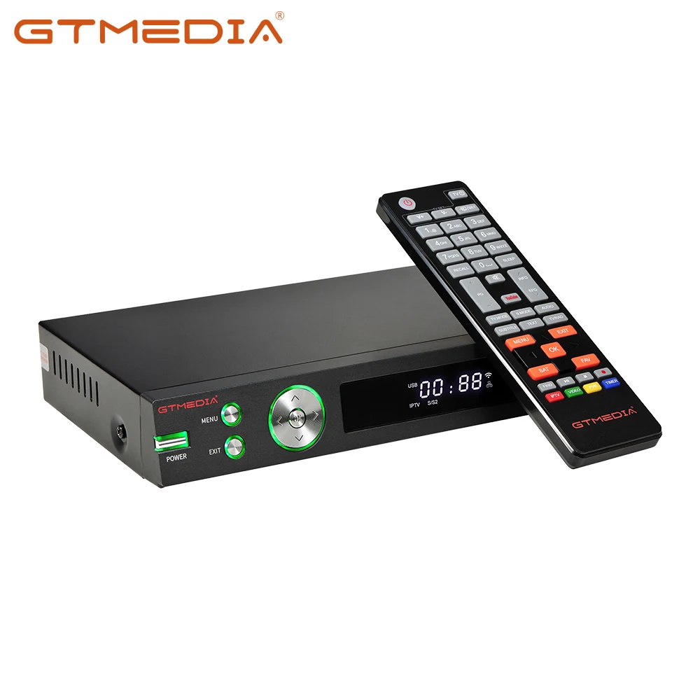 

GTmedia V8 Turbo Receptor DVB S2/DVB-T2/DVB C Combo TV BOX H.265 Satellite Receiver Set-Top Box AVS+,VCM/ACM/multi-stream/T2MI
