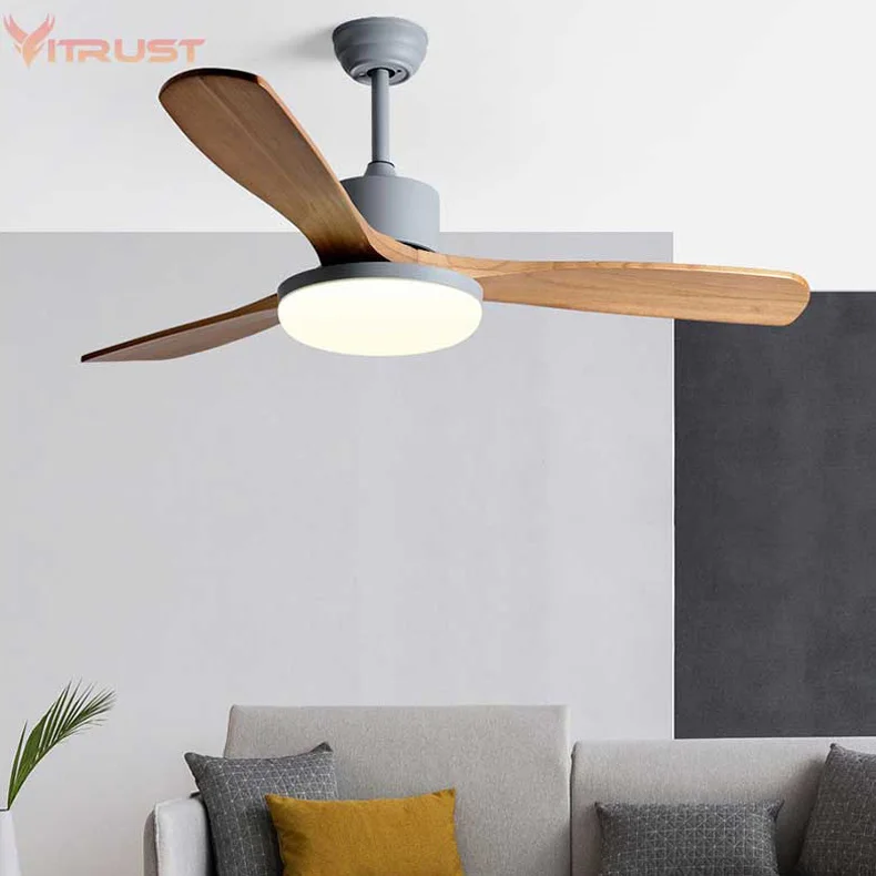 Three-blade Indoor Wooden Ceiling Fan 