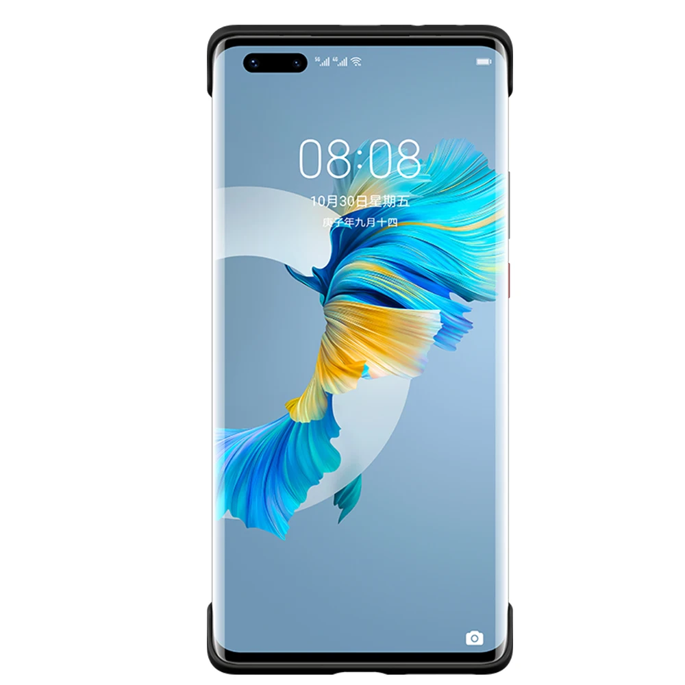 Original Case for Huawei Mate 40 Pro Plus Case Cross texture PU Leather Back Cover Hard Case Protective Capa for Mate 50 Pro