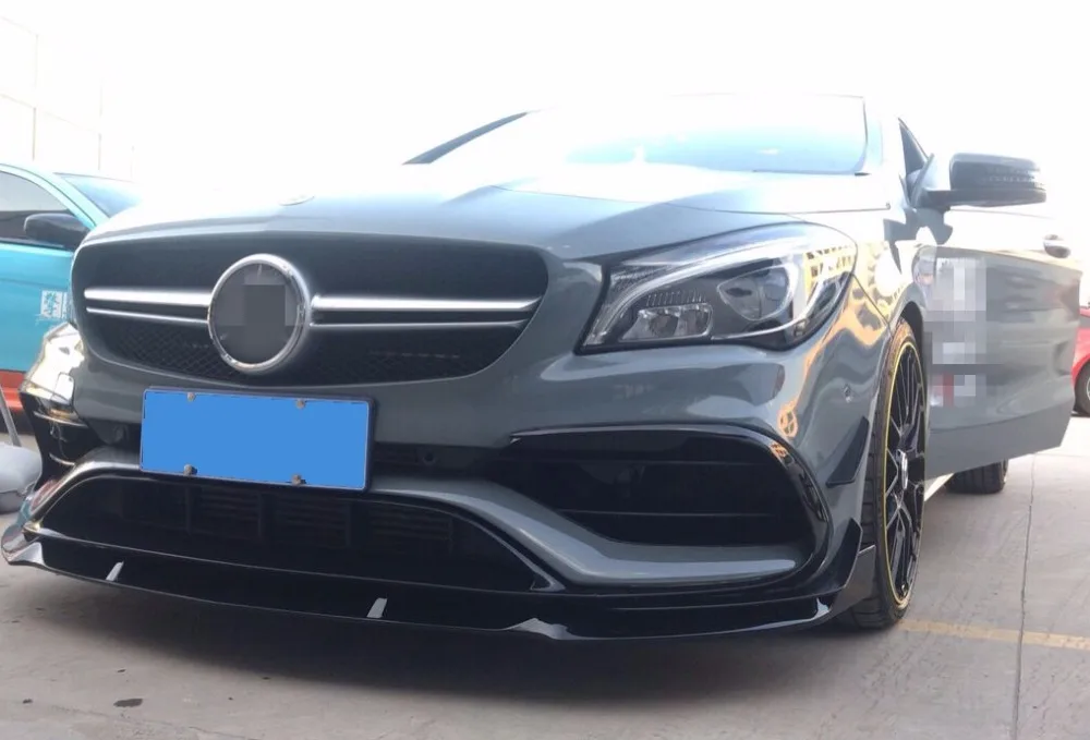 Для Mercedes-Benz CLA W117 CLA200 CLA180 CLA250- автомобиль ABS передний спойлер авто диффузор Бампер протектор украшения