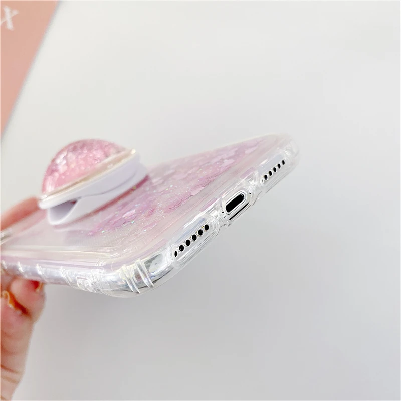 Блестками держатель для телефона чехол для спортивной камеры Xiao mi Red mi 3S 4 4A 4X 5A 7A 6 Note 7 K20 Pro mi 6 5X 6X 8SE cc9e крышка