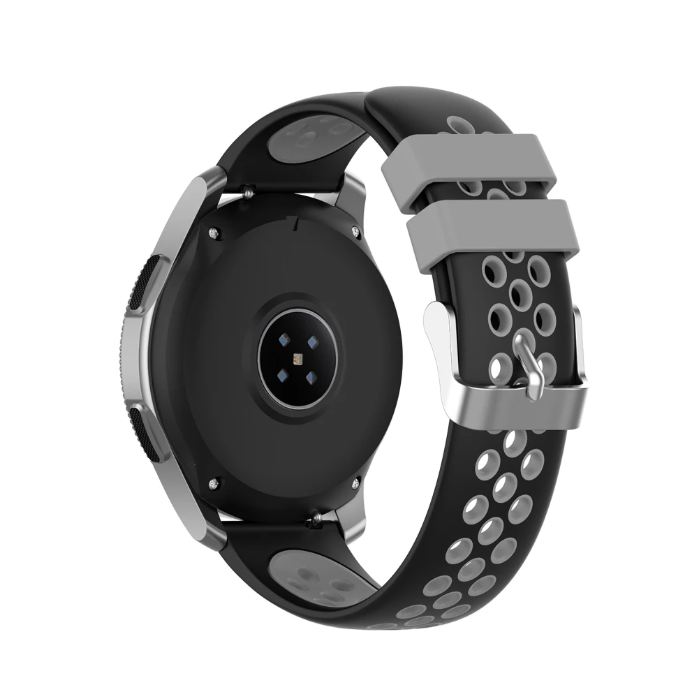 Для samsung Galaxy Watch/S3 Двухцветный силиконовый ремешок 22 мм Пряжка сменный Браслет для Huami для Garmin для zte для LG