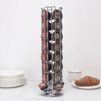 

For Dolce Gusto 24 Coffee Capsule Stand Holder Tower Rack Storage Cafe Coffee storage rack