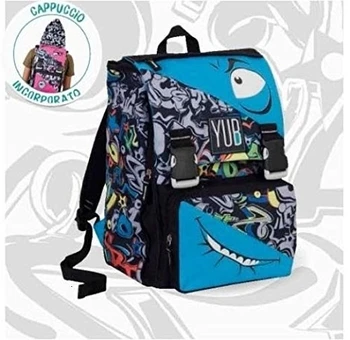 

ZAINO SCUOLA SDOPPIABILE BIG YUB SVALVOLATI SEVEN BOY+CAPPUCCIO