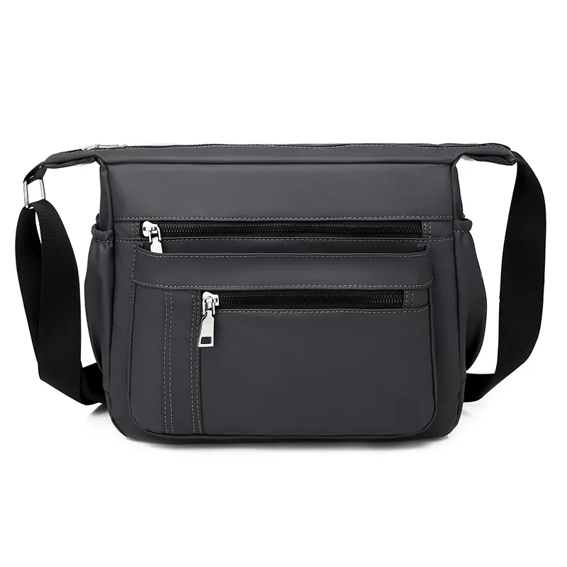 

New Style Shoulder Bag MEN'S Messenger Bag Light Nylon Oxford Cloth Casual Briefcase Travel Pouch Multi-Compartment Men's