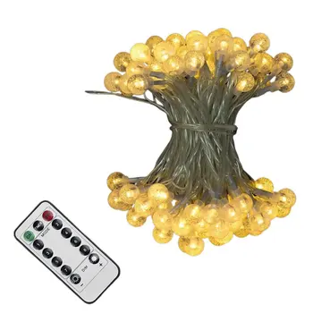 

Transparent Bubble Ball Led Light String Birthday 5m 50 Lamp Eight Modes Waterproof Indoor Outdoor Decorative Lights