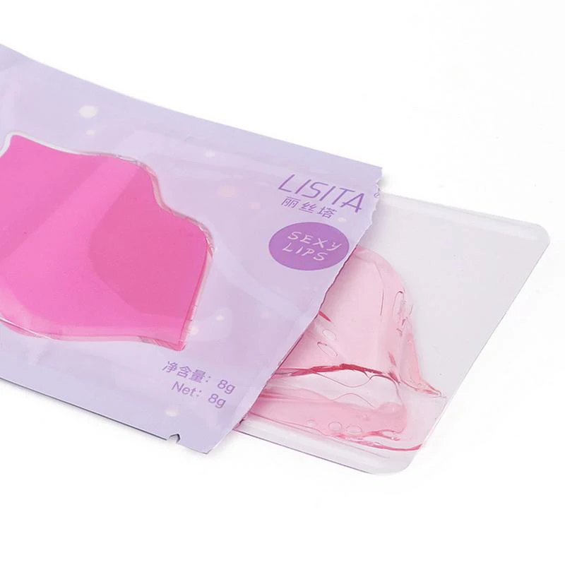 1 Pc Exfoliating Collagen Lip Mask Moisturizing Essence Lip Care Pads Anti Ageing Wrinkle Patch Pad Gel Lip Care TSLM2