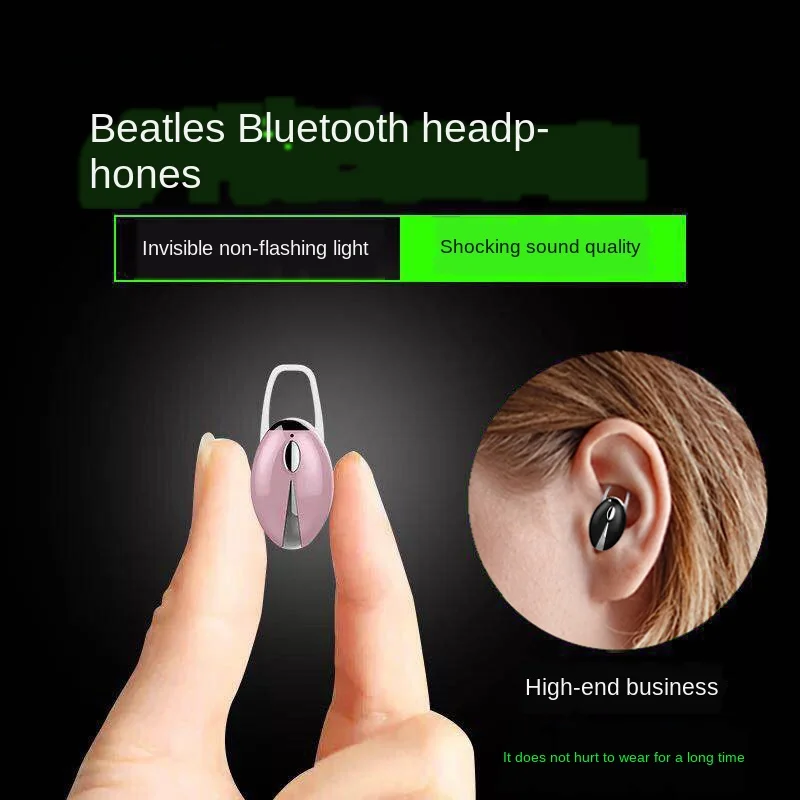 Невидимая мини гарнитура bluetooth беспроводная стерео Спортивная музыка Стерео
