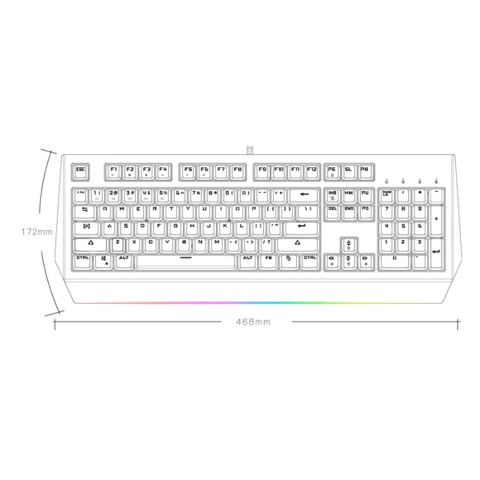 USB проводные механические клавиатуры с RGB подсветкой 104 клавиш игровая клавиатура для ПК компьютера GV99