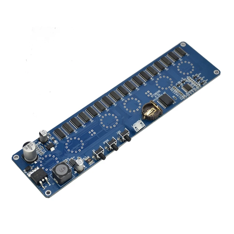 Полный-Diy In14 In4 Nixie трубки часы цифровые светодиодные часы Подарочная монтажная плата комплект, без трубок