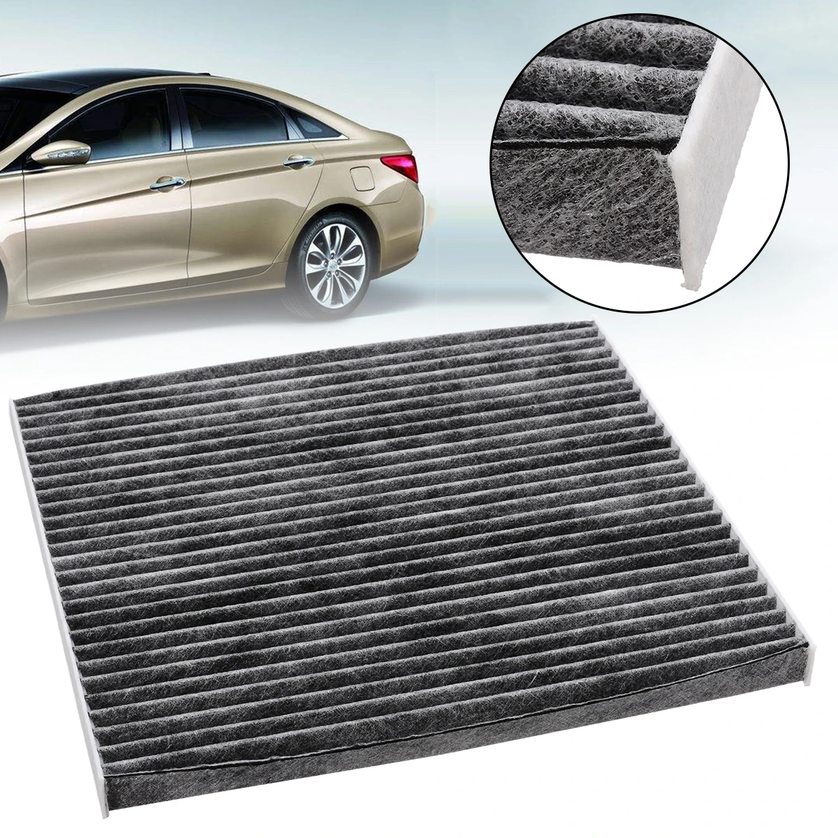 Mayitr 1 шт. высокоэффективный воздушный фильтр для салона Hyundai 8 поколения Sonata KIA K5