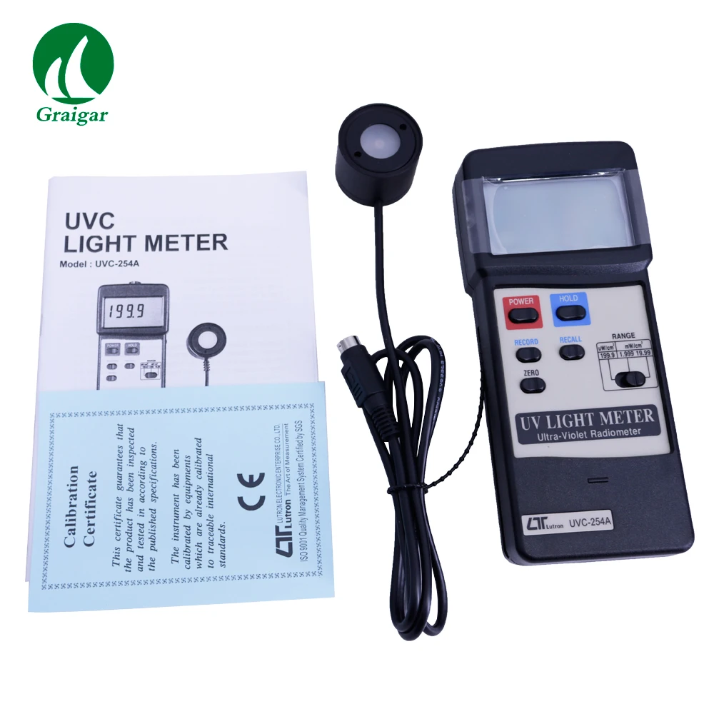 LUTRON UVC-254A UVC светильник метр с RS-232/USB Компьютерный интерфейс