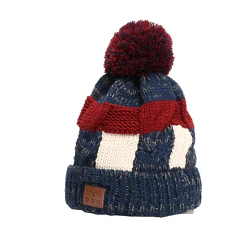 

Wireless Bluetooth Beanie Hat Detachable Stereo Speakers Microphone Hats for Women Beanies Knitted Y716
