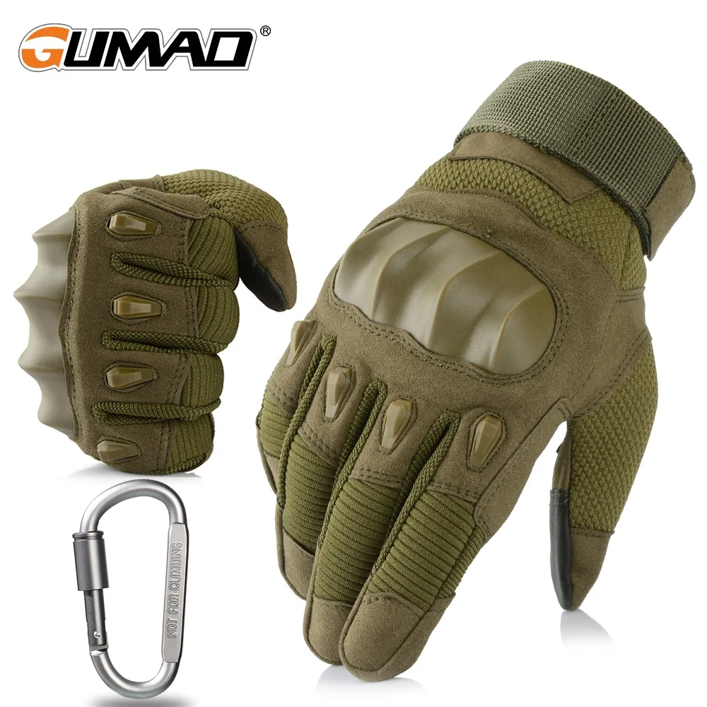 

Construction Gloves Tactical Combat Military Climbing Cycling Touch Screen Rubber Knuckle Sports Hiking Hunting Shooting Men