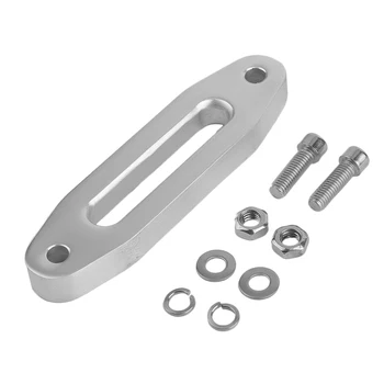 

3600 Lbs Aluminum Polished Universal ATV Tractor Hawse Fairlead Set For Synthetic Winch Rope Winch Auto Parts