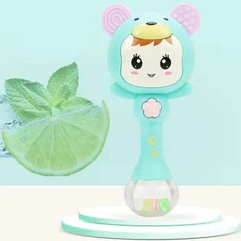 

Infant Kids Baby Cartoon Toy Teether Rattle Stick Electric Rattle Appease Bar Rattle Stick For Kids Babies
