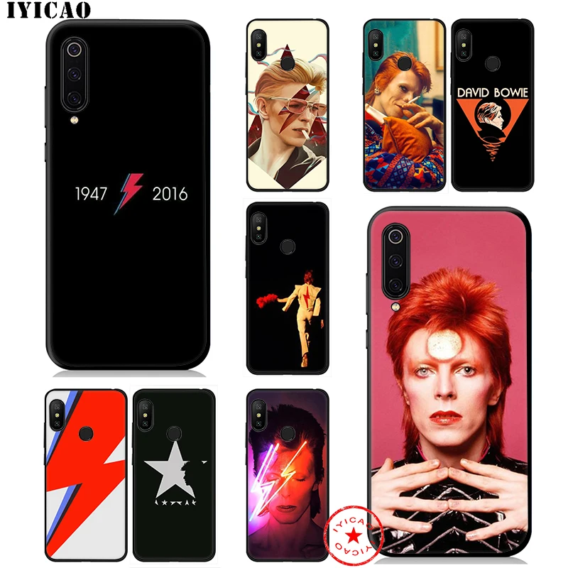 IYICAO David Bowie Soft Case for Xiaomi Mi 10 A3 A2 Lite A1 CC9 CC9E 9T 9 8 6 SE Pro F1 Max 3 5X 6X MiA1 MiA2 |