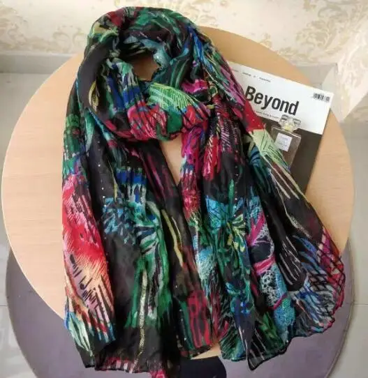 Многоцветный испанский DEG шарф шаль пляжное полотенце в подарок(2 - Цвет: 92