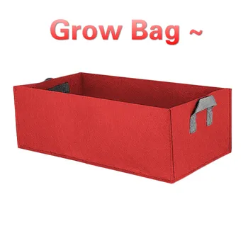 

4Color/Sizes Square Garden Gadget Planter Box Bed Grow Bag Plant Pot Flower Container Vegetable Planter Bed Non-woven Grow Bags