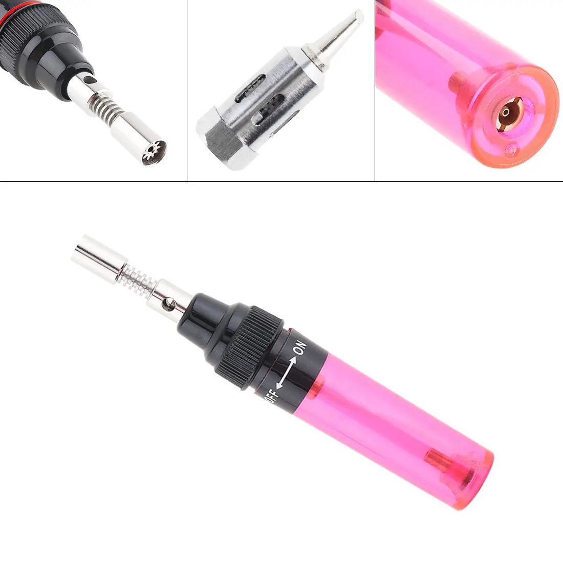 Kit De Fer à Souder Au Gaz Butane 4 En 1 Portable - Avec Pointe Soudure, Tête Coupe, Réglable 250-450°C - Pour Bricolage électronique, Bijoux