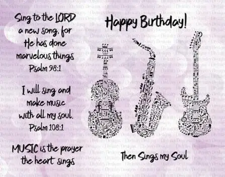 

Musical instrument Transparent Clear Silicone Stamp/Seal for DIY scrapbooking/photo album Decorative clear stamp A0440