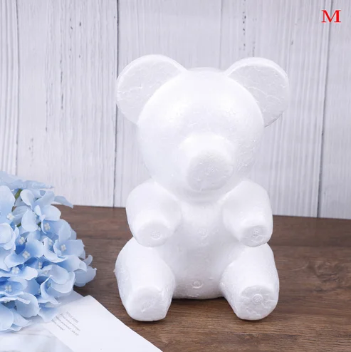 1pc M 20cm Белый пенополистирол пенопластовый шар для рукоделия в форме сердца для украшения рождественской вечеринки Подарки Рождественское украшение - Цвет: 1pc M 20cm