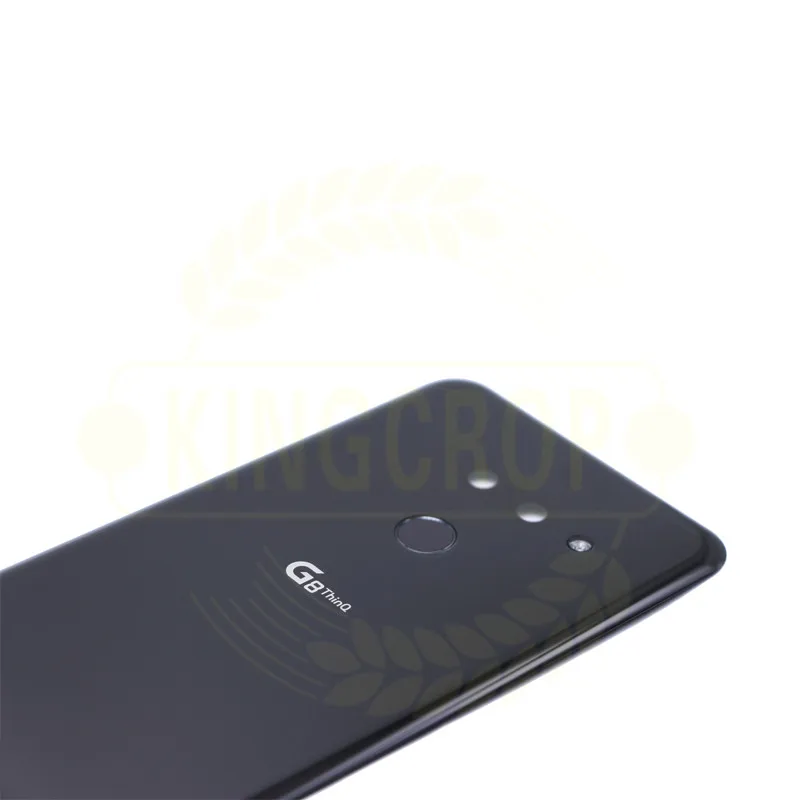 Для LG G8 ThinQ Крышка батарейного отсека двери G820 G820N G820QM7 LMG820UM2 задняя крышка корпуса с пластыревый заменитель части