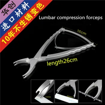 Best Orthopedic Instrument Medical Spinal Lumbar Posterior Compression Forcep Spine Cone Reduction Plier Vertebral Body Narrow Clamp