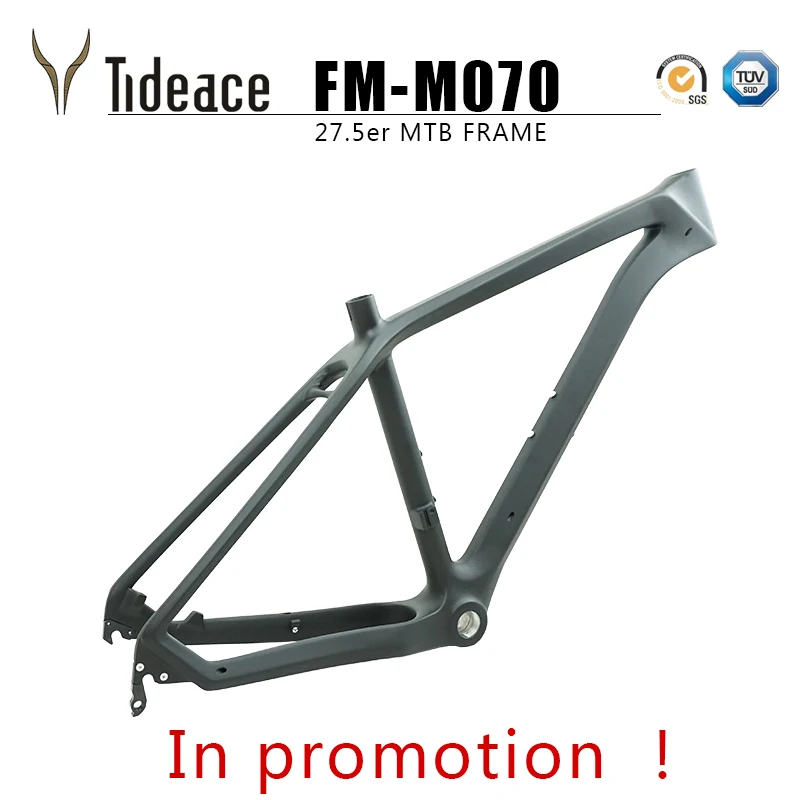 MAX 2.5 tires 27.5er carbon fiber bicycle frame Chinese MTB carbon frame 27.5 carbon mountain bike frame disc brake