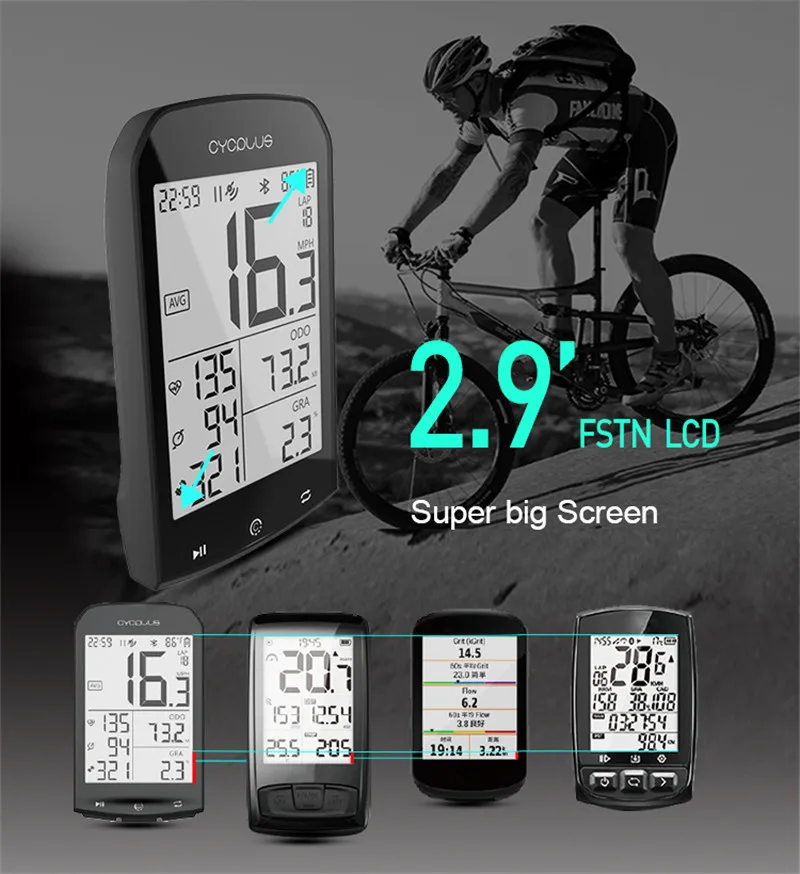 Cycplus M1 велосипед Gps компьютер велосипедный компьютер Speedmeter беспроводной Велосипедный компьютер секундомер
