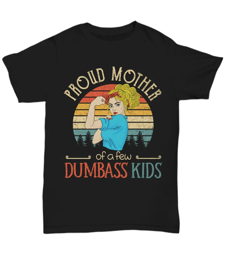 ГОРДАЯ МАМА дамбасса Детская футболка женская забавная унисекс подарок на день