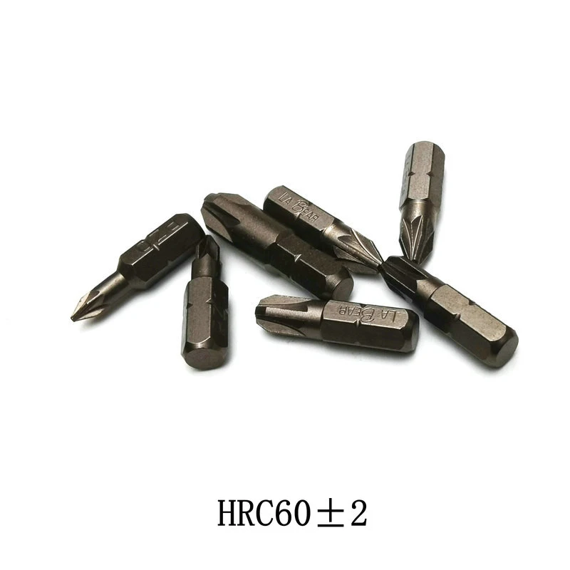 미니 짧은 스크루 드라이버 비트 S2 마그네틱 전기 드릴 Pozidriv PZ0 PZ1 PZ2 PZ3 PZ4 스크루 드라이버 헤드 파워 드라이버 도구, 1/4 인치, 5 개