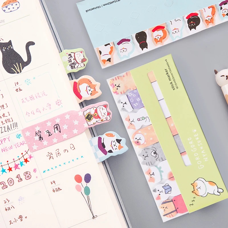 

Memo Pad Bookmarks Creative Cute Animal Sticky Notes index Posted It Planner Kawaii Stationery School Supplies Paper Stickers