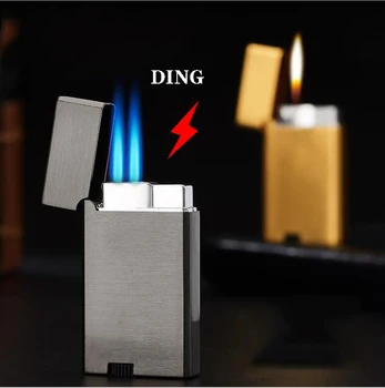 

new clear loud voice lighter: gas filled, double direct impact, blue jet flame open flame machine change ignition