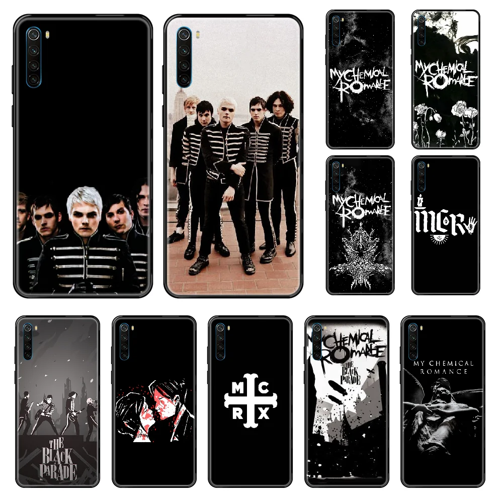 Популярный чехол для телефона SINGER MCR My Chemical Romance Xiaomi Redmi Note S2 4 5 6 7 8 A S X Plus Pro black 3D Etui