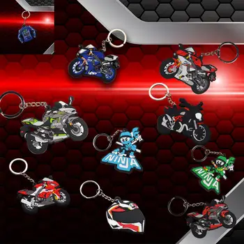 

Motorcycle Model SOFT RUBBER KEYCHAIN KEYRING KEY CHAIN Motorcycle Accessories Rubber Keychain gift