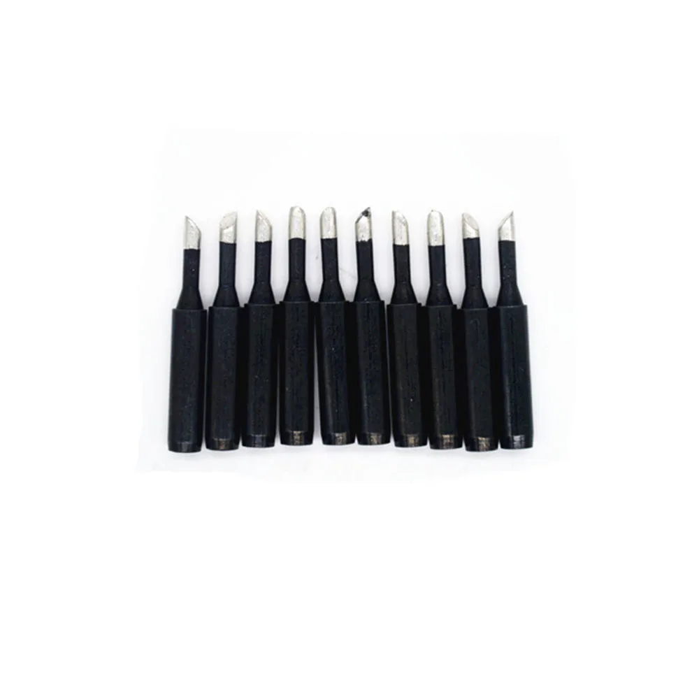FEORLO 10pcs Black 936 soldering Iron Tips 900M-T-3C Edition horseshoe flat | Инструменты