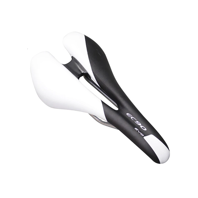 white without logo Удобное Мягкое велосипедное седло MTB, дышащее, прочное, утолщенное, велосипедная подушка, коврик, сиденье, Аксессуары для велосипеда, часть - Цвет: white without logo