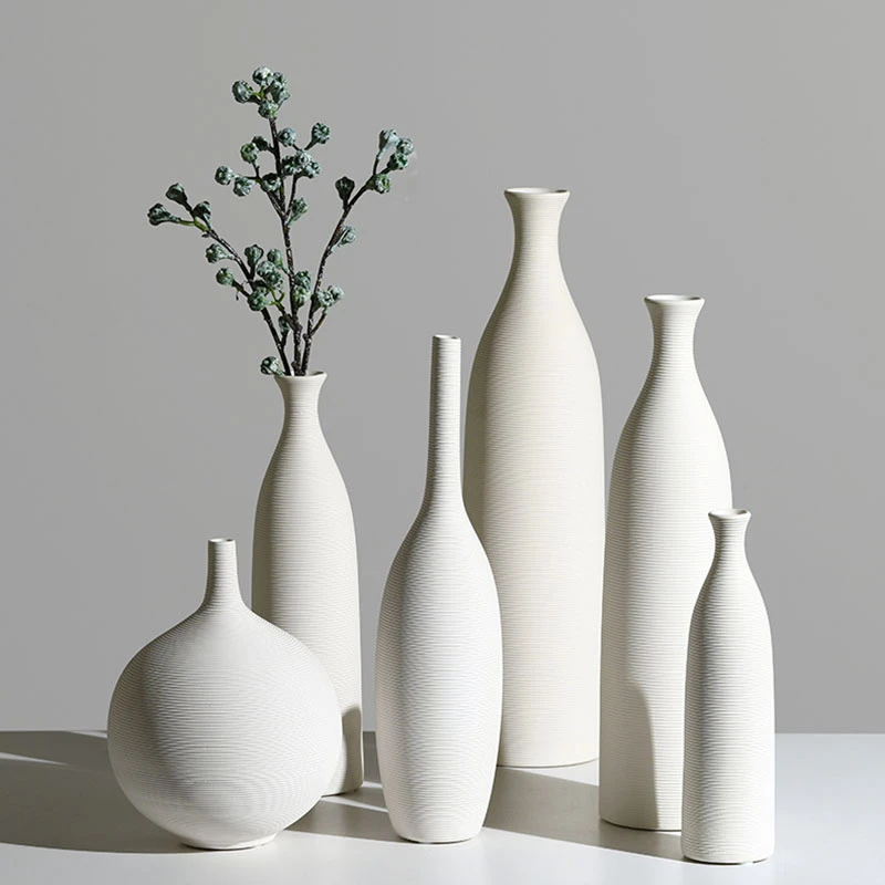 Ceramic Vase Home Decoration Arranging Living Room Dry Flower Pot