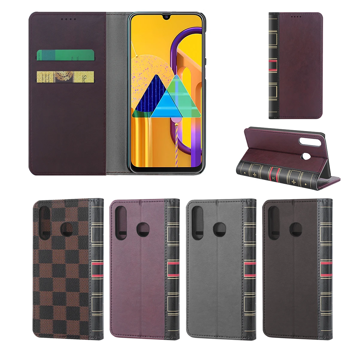 Чехол для samsung Galaxy A9, чехол из искусственной кожи, библейская книга, кошелек для samsung Galaxy A7 /Galaxy S10 Plus/Galaxy A8S