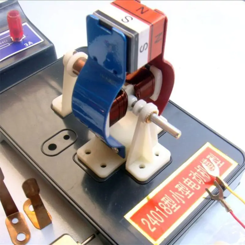 DIY простой электродвигатель постоянного тока Модель собрать комплект для детей физики научные развивающие игрушки