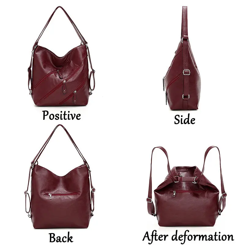 Goede Luxe handtassen vrouwen tassen designer vintage schoudertassen voor vrouwen 2019 pu lederen multifunctioneel handtas voor dame draagtas