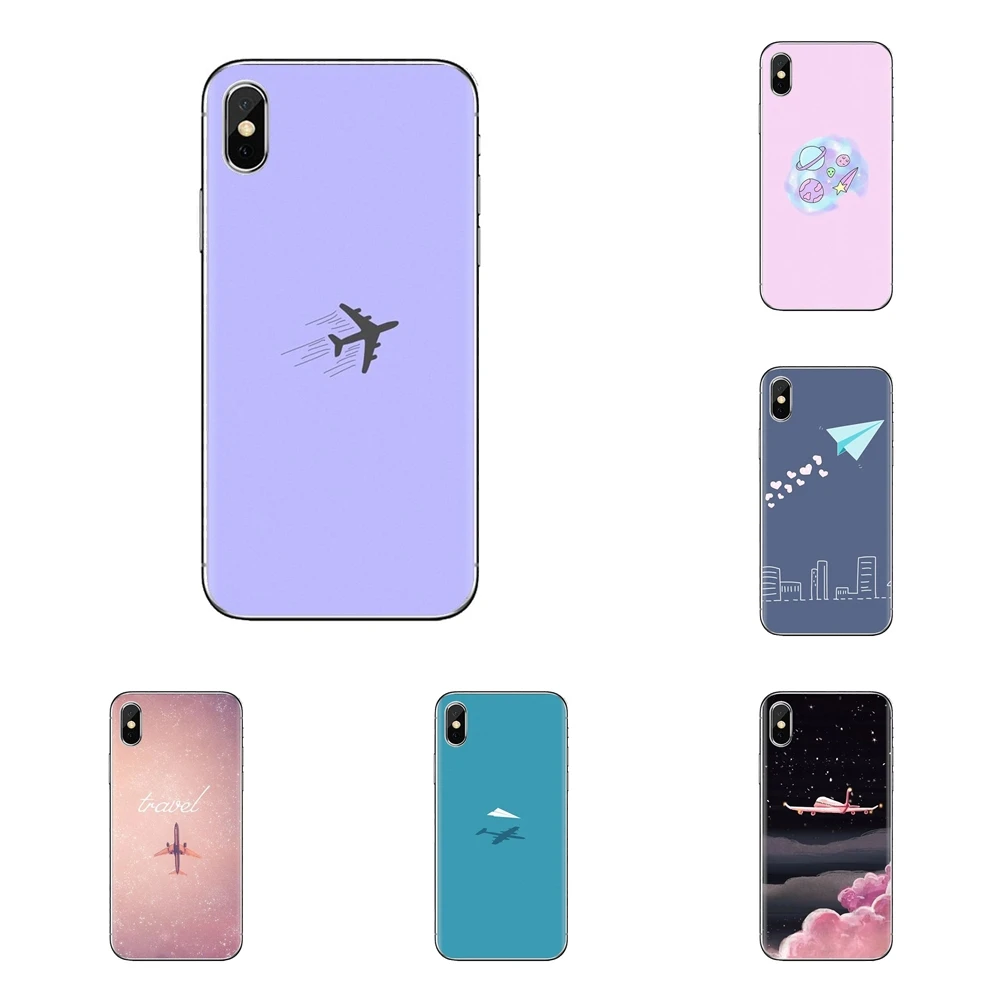 

For Xiaomi Mi3 Samsung A10 A30 A40 A50 A60 A70 Galaxy S2 Note 2 Grand Core Prime Silicone Shell Case Cartoon Cute Candy Airplane