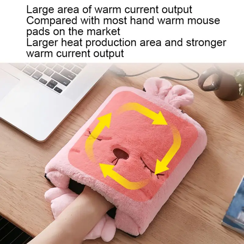Кролик USB Коврик для мыши с подогревом коврик для Мыши Mause грелка для рук напульсник теплый зимний коврик для мыши USB порт