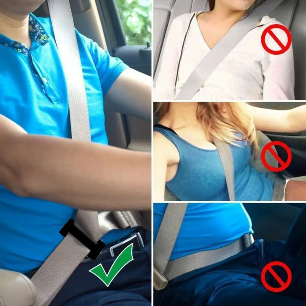 Car Metal Safety Seat Belt Adjuster Automotive Locking Clip Belt Strap Clamp Shoulder Buckle 38MM/52MM For Adult Children