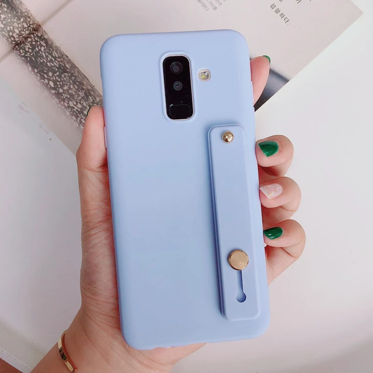 Карамельный цвет силиконовый чехол для samsung Galaxy Note 10 Pro 9 8 S10 S9 S8 плюс S7 S6 край A6 A8 A7 J4 J6 с простой стенд